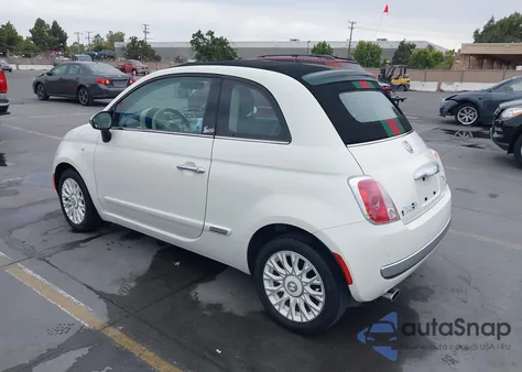 2012 Fiat 500C Lounge from USA, damaged, VIN 3C3CFFER3CT237311